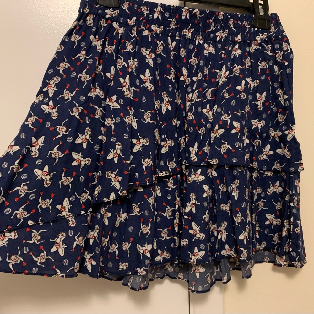 ZARA Tiered Layared skirt - Size Medium- Fun print
